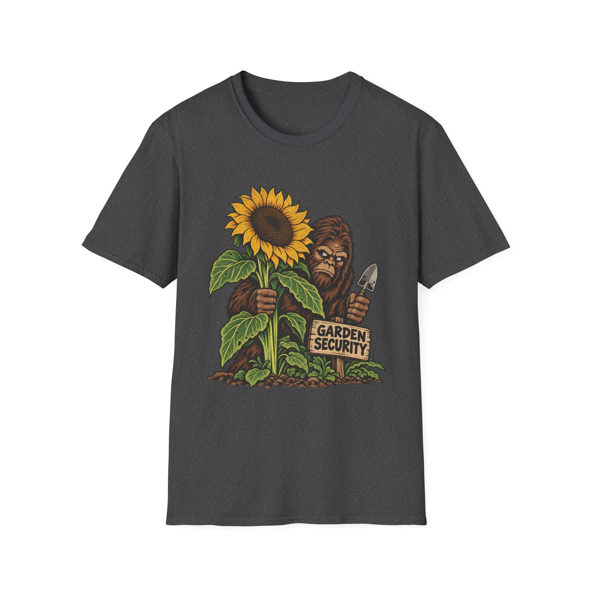 BigFoot Sasquatch Garden Security T-Shirt